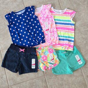 Jumping Beans Girls summer tropical outfit Bundle